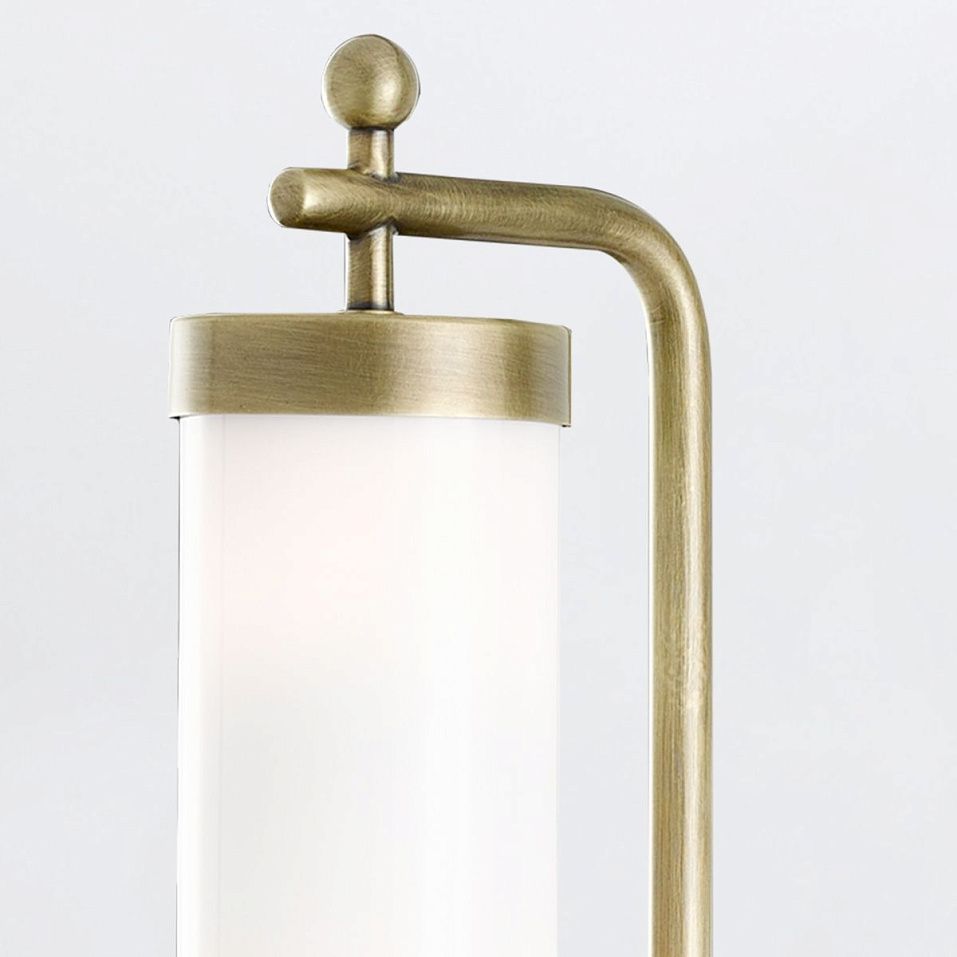QNC-LATIMER-WB-AB  LATIMER Antique Brass/White// настенный E27 1х60  х   