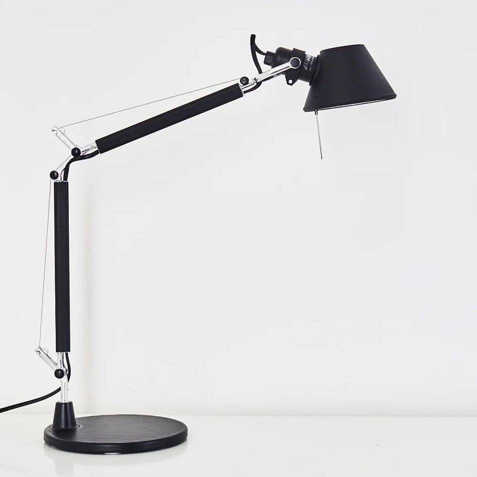 A011830 TOLOMEO micro Black/Back// настольный E14 LED 1х6  х   