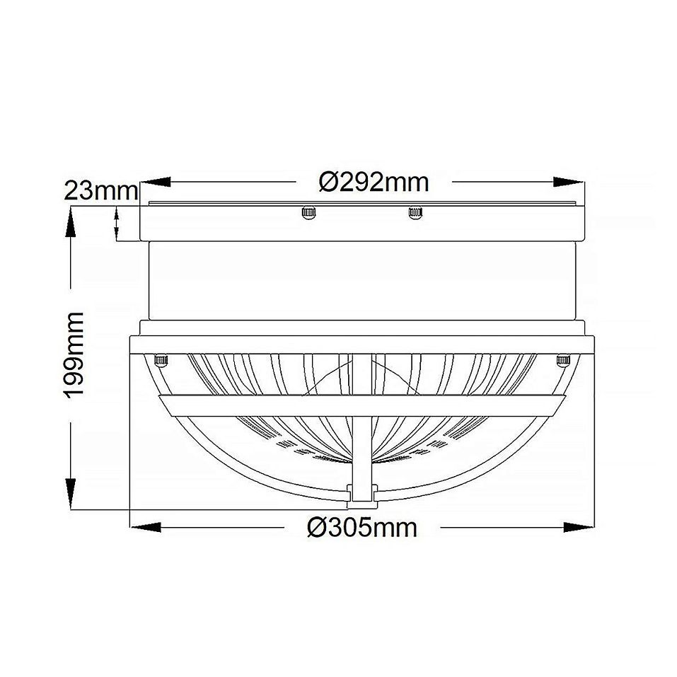 QN-TOLLIS-F-NBR TOLLIS Natural Brass & White /Clear Ribbed// потолочный E27 2х40  х   