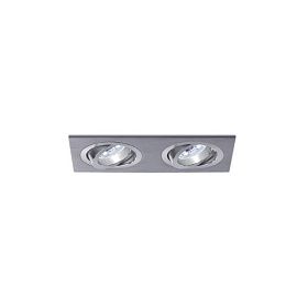 3012GU ALUMINIO PLATA aluminium/// встраиваемый GU10 2х50  х  3012GU