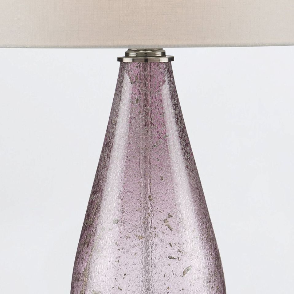 QNC-OPTIMIST-TL-PURP OPTIMIST Purple/Nickel /White// настольный E27 1х100  х   