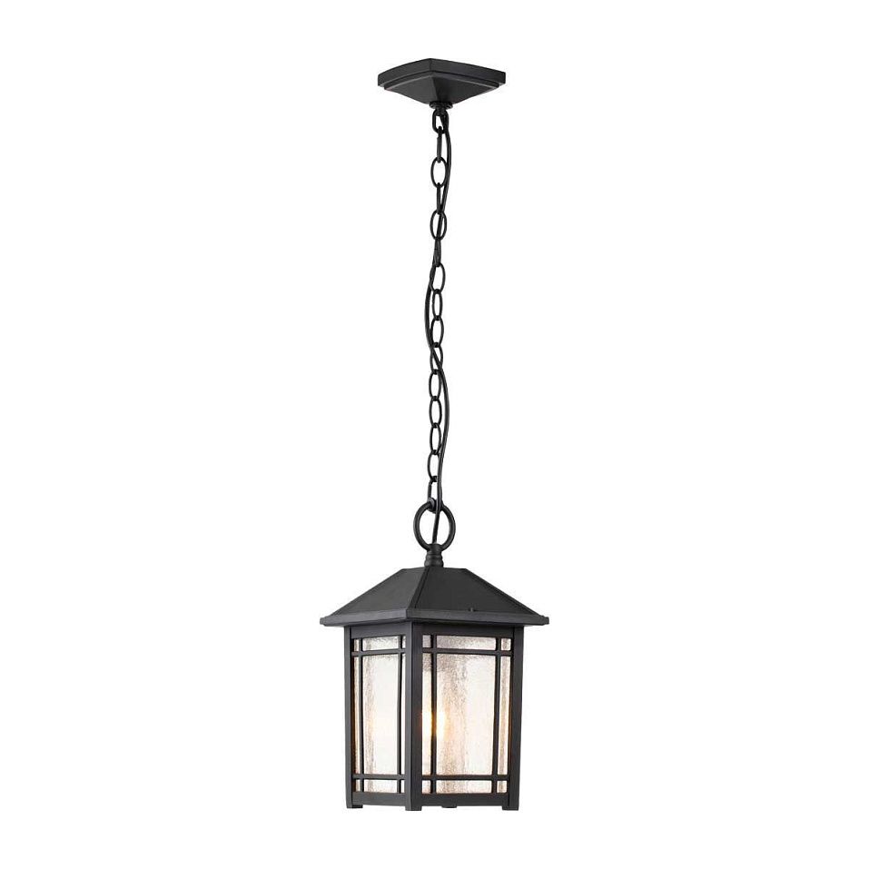 QZ-CEDAR-POINT8-M-BK CEDAR POINT Black/Clear Seeded// подвесной E27 1х60  х   