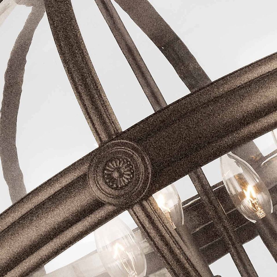 FE-ADAMS-4P-BRZ ADAMS British Bronze /British Bronze /Clear// подвесной E14 4х60  х   