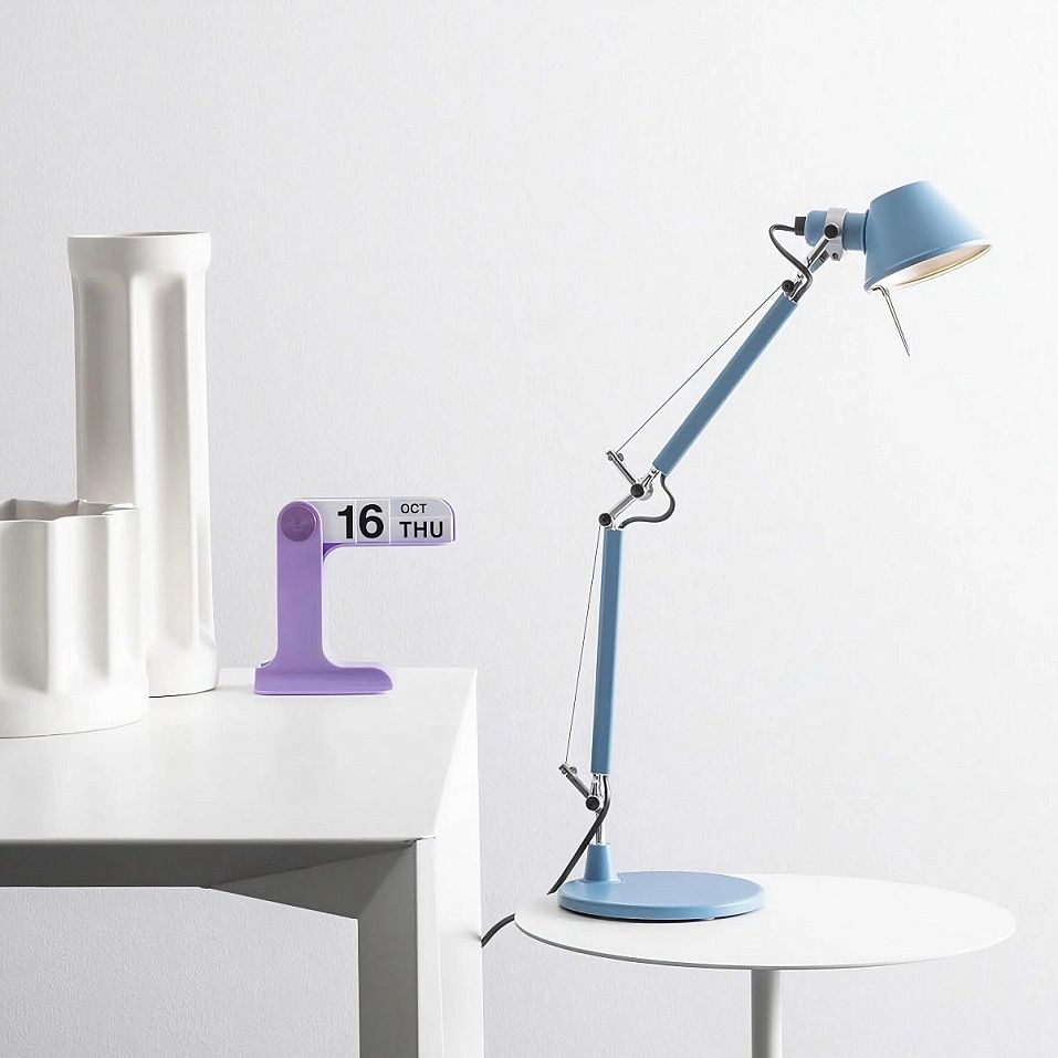 AS01180055 TOLOMEO micro Light Blue/Light Blue// настольный E14 LED 1х6  х   