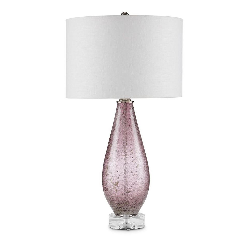 QNC-OPTIMIST-TL-PURP OPTIMIST Purple/Nickel /White// настольный E27 1х100  х   