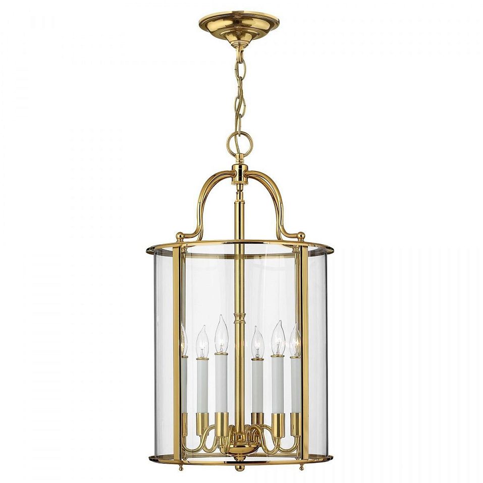 HK-GENTRY-P-L-PB GENTRY Polished Brass /Clear// подвесной E14 6х60  х   