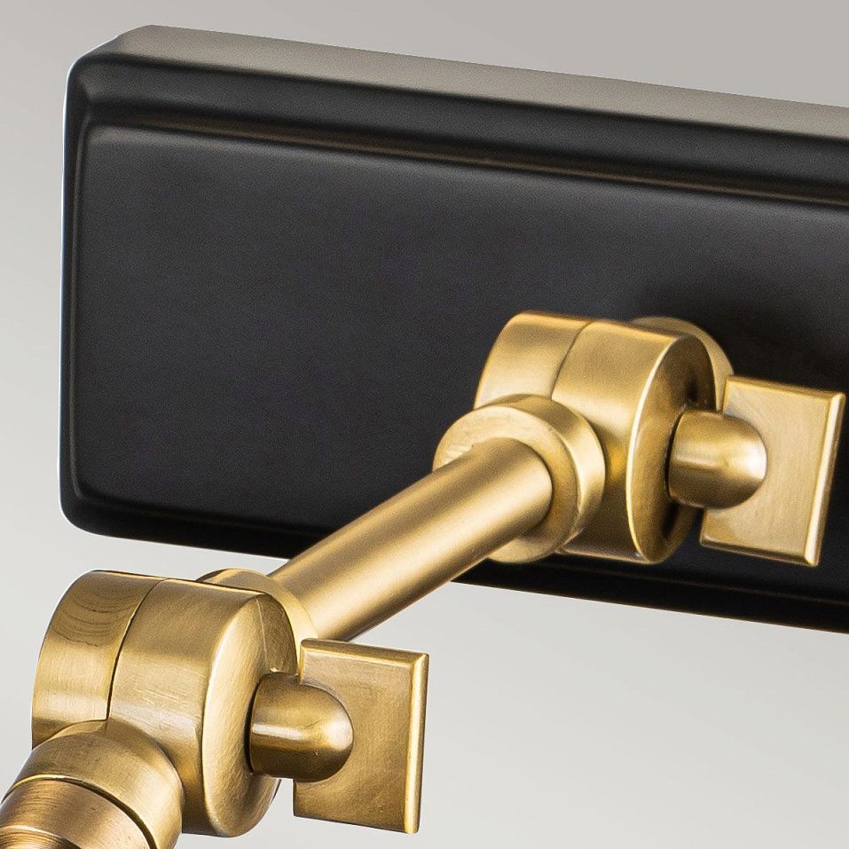 WINCHFIELD-PLM-AB-MB WINCHFIELD Aged Brass & Matte Black/Matte Black// настенный E14 2х40  х   