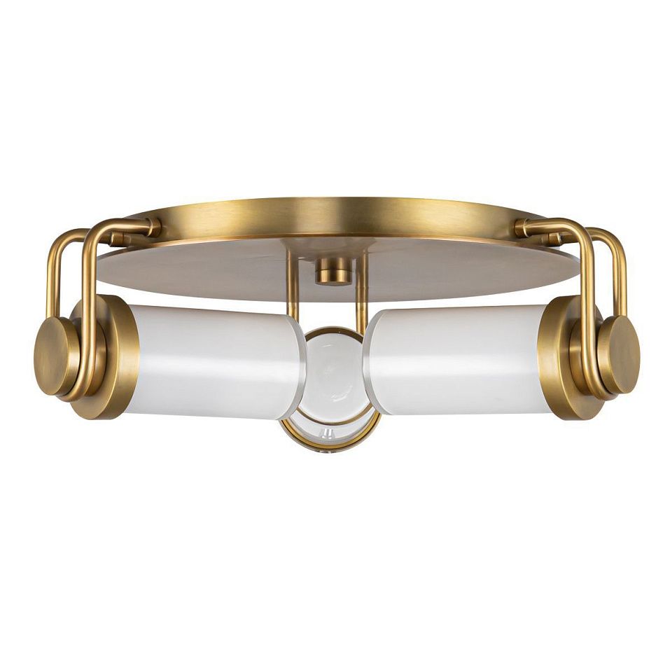 QN-WYNWOOD-F-VBS WYNWOOD Vintage Brass /Glossy Opal// потолочный E14 3х60  х   