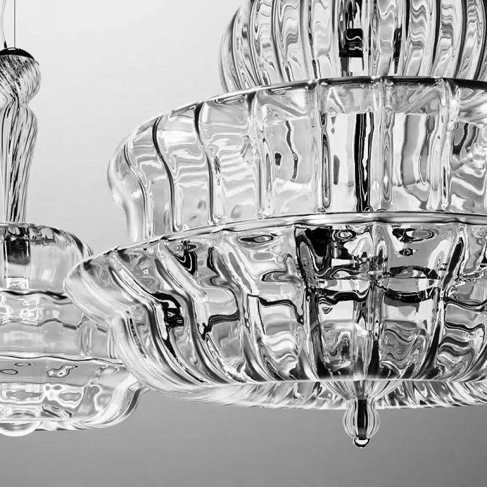 NOVECENTO SP G CR/RI  CR NOVECENTO chrom/crystal// подвесной E14 5х60  х   