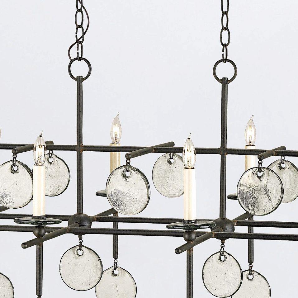 QNC-SETHOS-8LP-ABK SETHOS Old Iron/Recycled Glass/// подвесной E14 8х60  х   