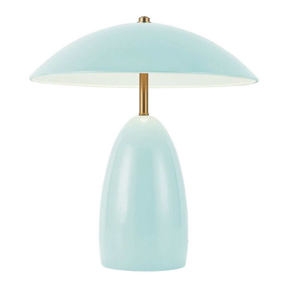 ALM-POPPY-TL-M-CB  POPPY Cerulean Light Blue/Brass/Light Blue//matt настольный  1х11.5  х   