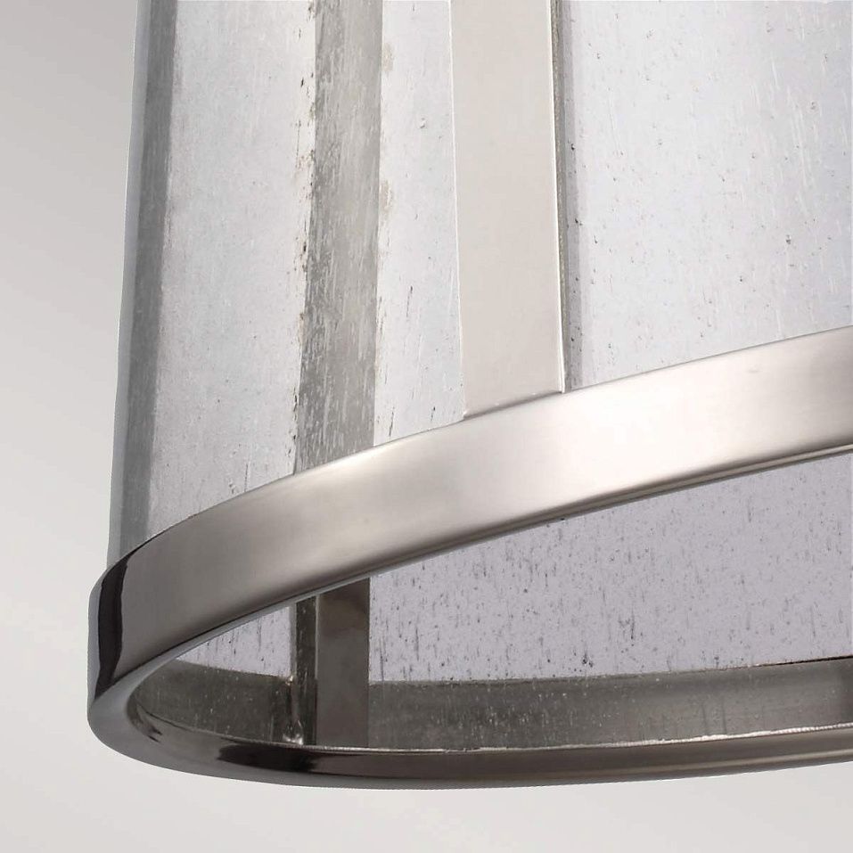 FE-HARROW-P-M HARROW Polished Nickel /Seeded Glass // подвесной E27 1х60  х   