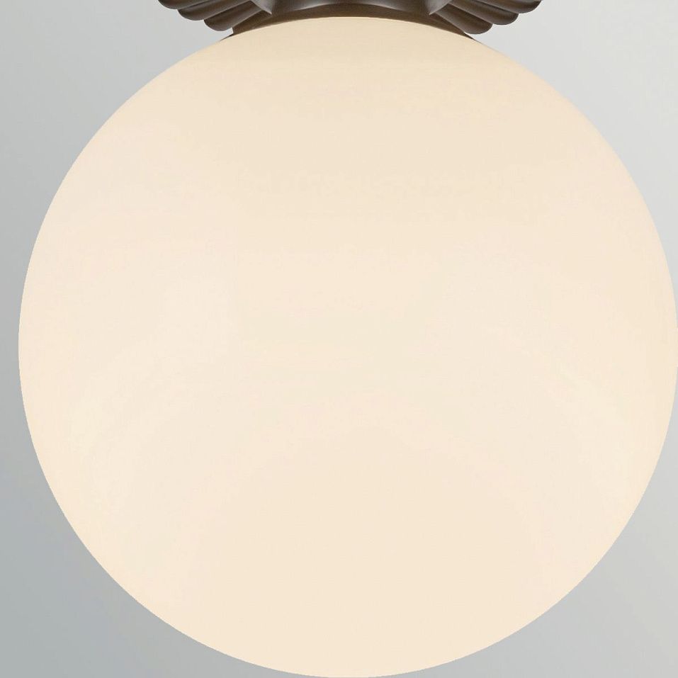 ALM-OTIS-F-MB-OP  OTIS Matte Black/Shiny Opal// потолочный E27 1х40  х   