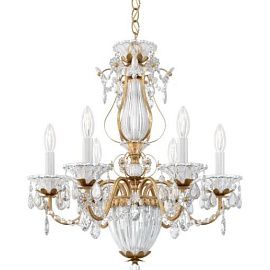 1246 22 H BAGATELLE heirloom gold/прозрачный// подвесной E14 7х40  х  1246 22 H