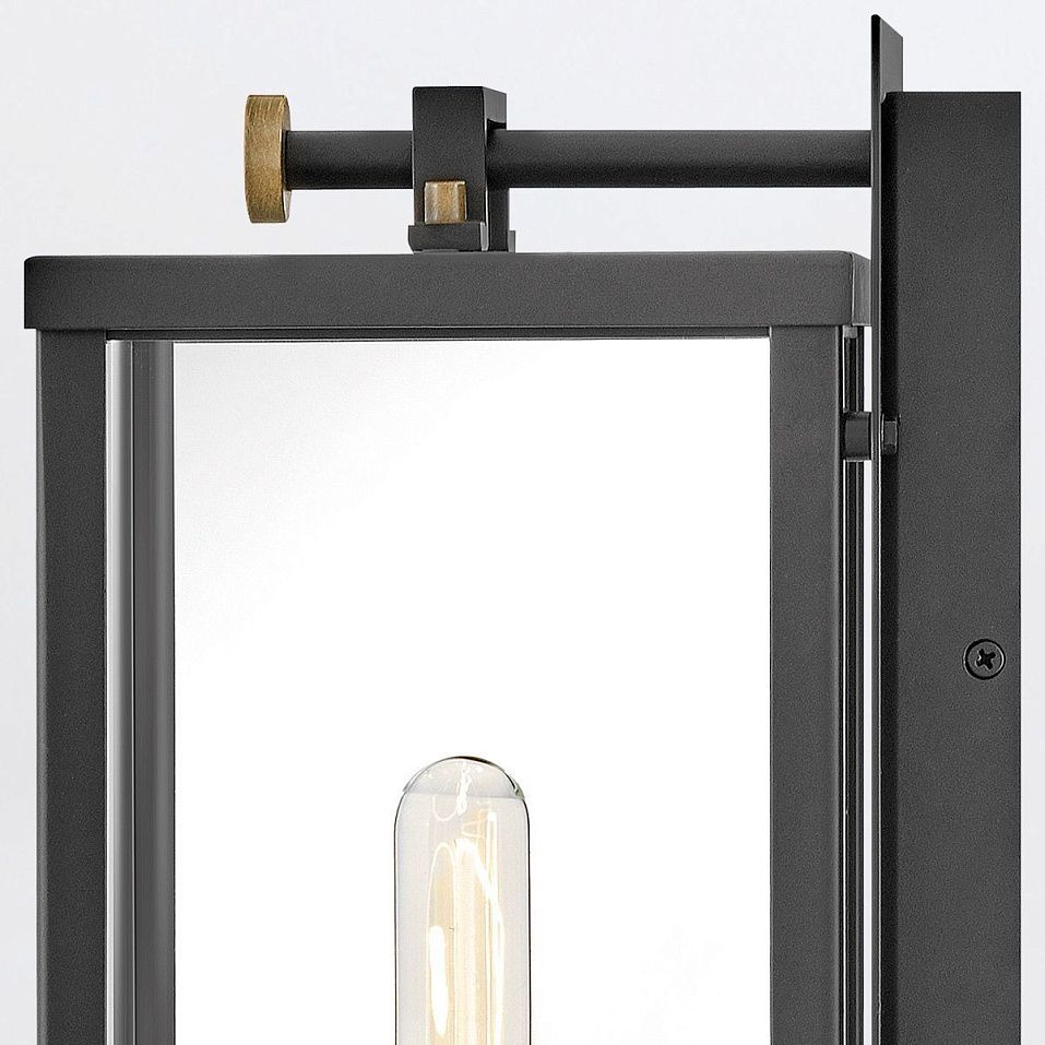 QN-CATALINA-M CATALINA Black /Burnished Bronze/Clear// настенный E27 1х60  х   