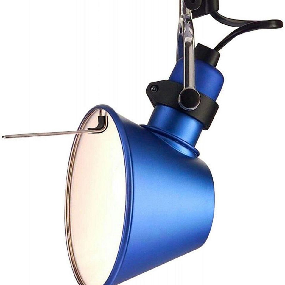 A010850 TOLOMEO micro pinza grey/blue// переносной E14 1х60  х   