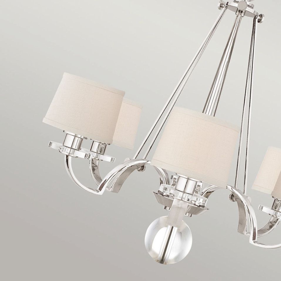 QZ-SUTTON-PLACE6 SUTTON PLACE Imperial Silver/Milano Linen// подвесной E27 6х60  х   
