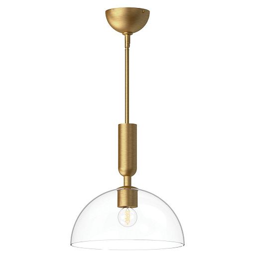 ALM-JUDE-P-GD-CL JUDE Brushed Gold/Clear// подвесной E27 1х60  х  ALM-JUDE-P-GD-CL