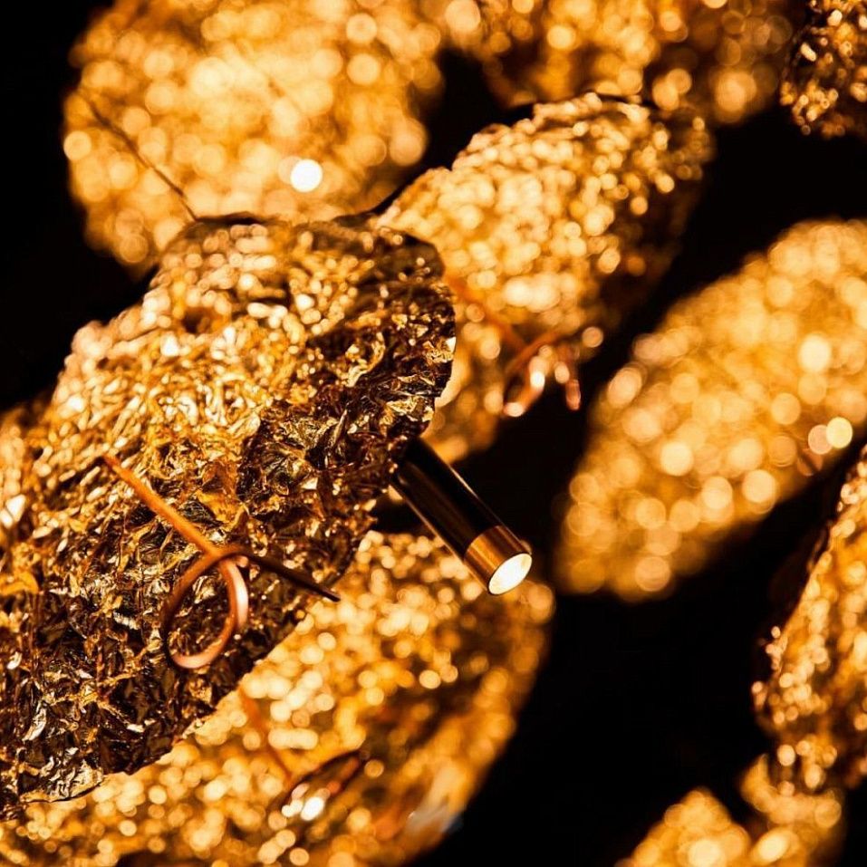 CGMSPL20CLVOG GOLD MOON BLACK/black/gold// подвесной LED 17х1,1 LED 3х1.7   