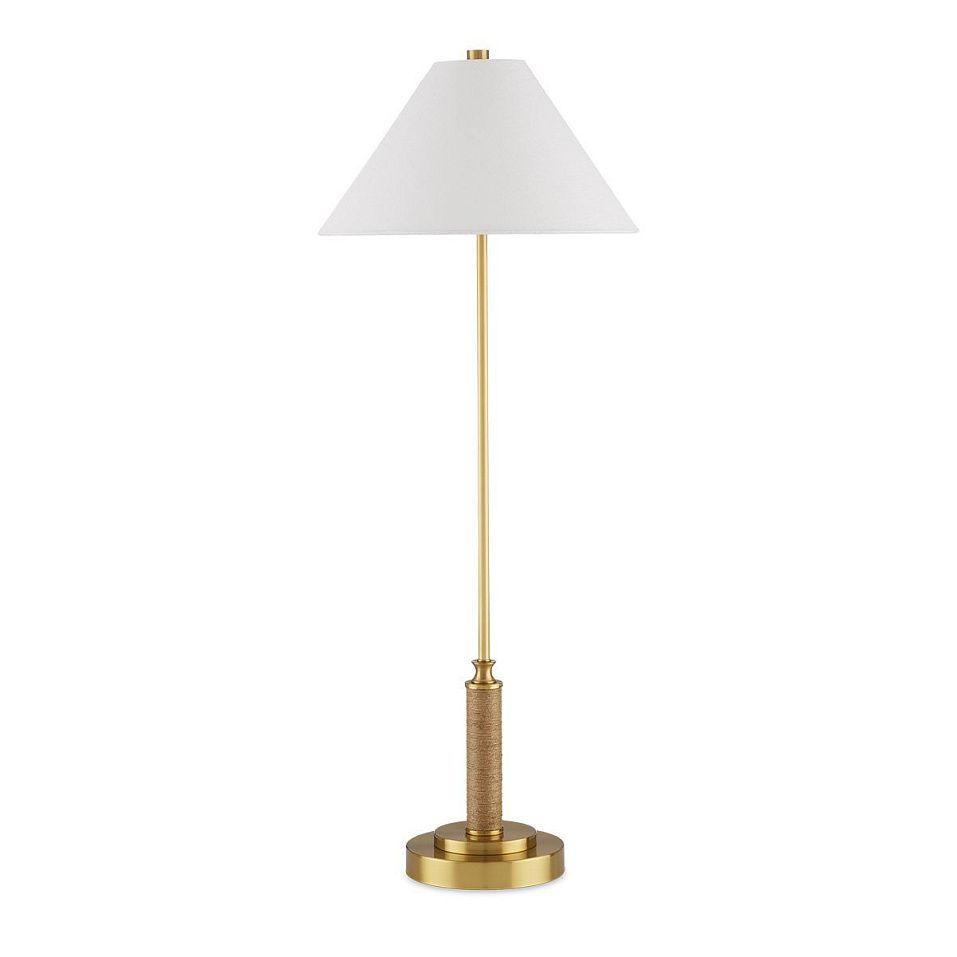 QNC-IPPOLITO-TL IPPOLITO Antique Brass / Natural /White// настольный E14 1х60  х   