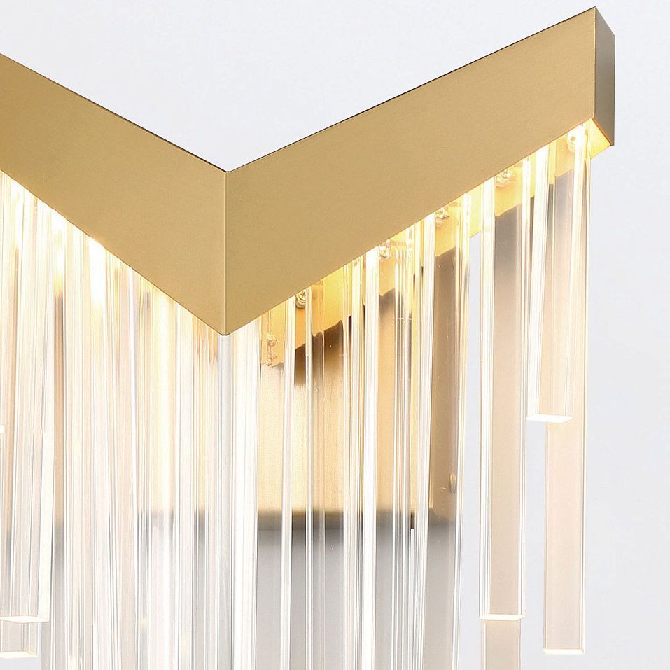 QN-VIVIEN-1W-BG VIVIEN Brushed Gold/Clear// настенный LED 1х12  х   