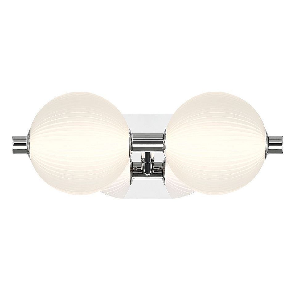 QN-PALMAS-2W-PN PALMAS Polished Nickel/Frosted White// настенный LED 1х18  х   
