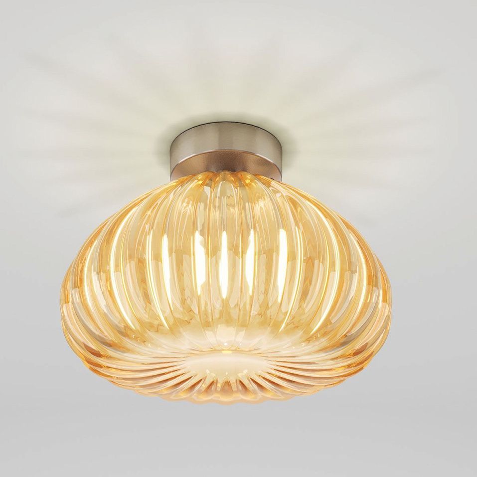 DIAMANTE PL G  TO/TR NI DIAMANTE nickel satin/amber// потолочный E27 1х75  х   