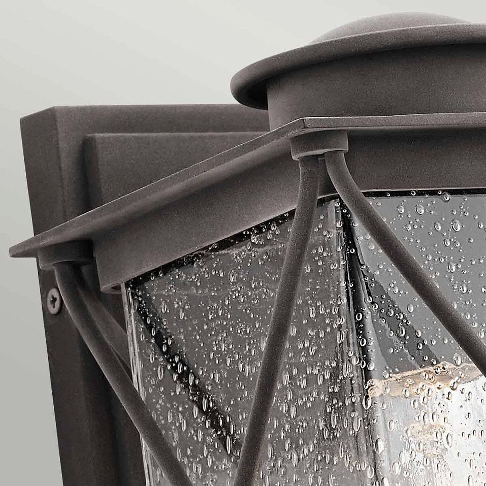 KL-ARGYLE2-S  AGRYLE Weathered Zinc /Seeded Clear// настенный E27 1х60  х   