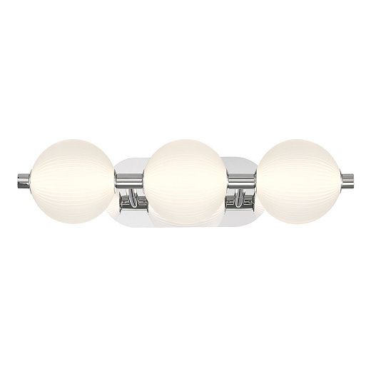 QN-PALMAS-3W-PN PALMAS Polished Nickel/Frosted White// настенный LED 1х27  х  QN-PALMAS-3W-PN