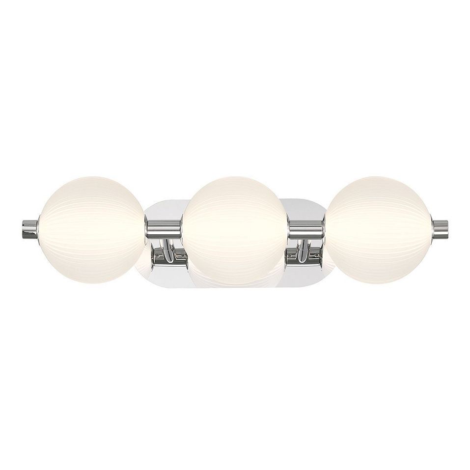 QN-PALMAS-3W-PN PALMAS Polished Nickel/Frosted White// настенный LED 1х27  х   