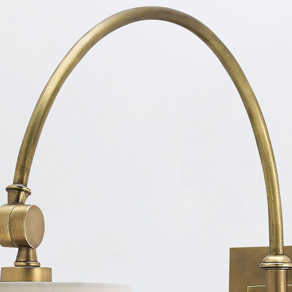 QNC-ASHBY-WB-AB ASHBY Antique Brass/Beige// настенный E27 1х60  х   