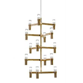CRO HOW 58 CROWN gold plated/white// подвесной G9 15х25  х  CRO HOW 58