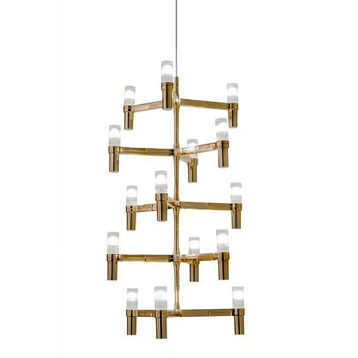 CRO HOW 58 CROWN gold plated/white// подвесной G9 15х25  х  CRO HOW 58
