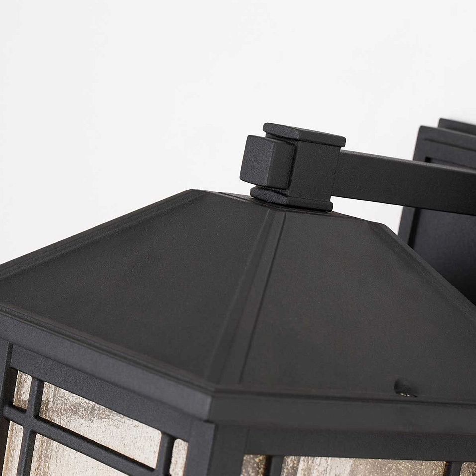 QZ-CEDAR-POINT-M-BK CEDAR POINT Black/Clear// настенный E27 1х60  х   