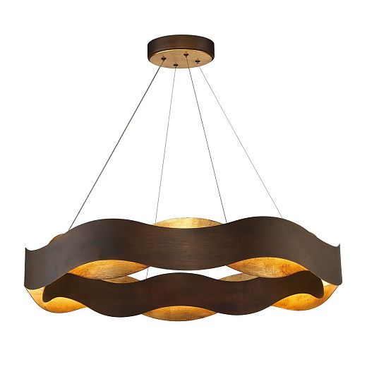 QN-VAUGHAN-P-L-BRZ-GD VAUGHAN Bronze /Bronze and Painted Gold // подвесной LED 1х105  х  QN-VAUGHAN-P-L-BRZ-GD