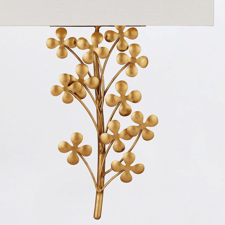 QNC-CLOVERFIELD-2WB-CGL CLOVERFIELD Contemporary Gold Leaf/Natural// настенный E27 2х40  х   