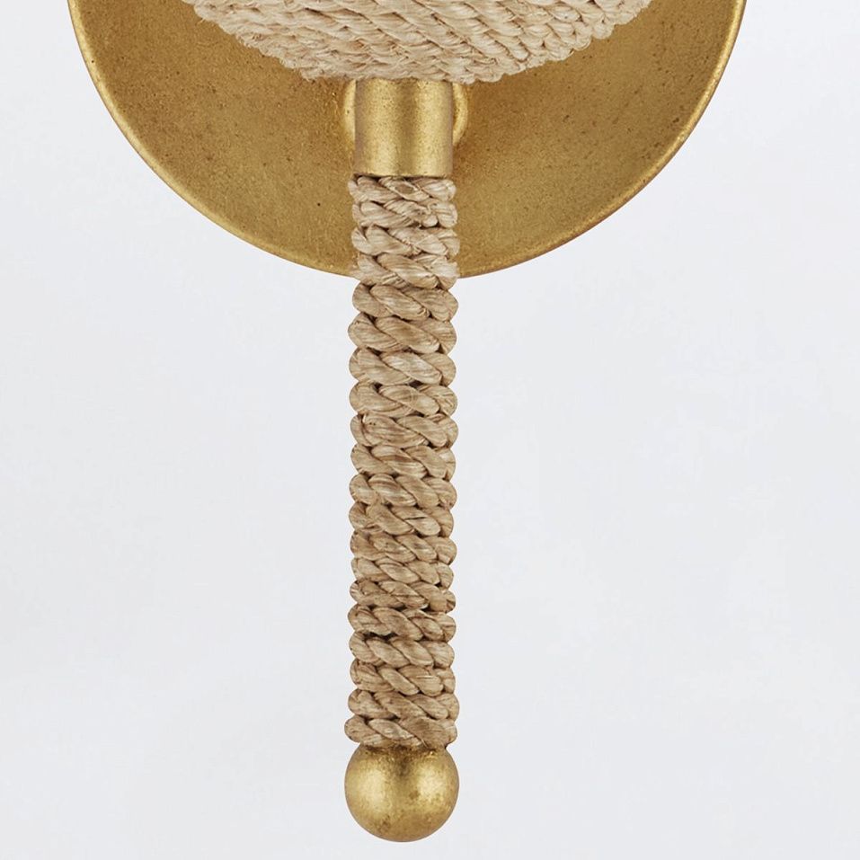 QNC-VICHY-1WB-CGL  VICHY Contemporary Gold Leaf /Natural // настенный E14 1х25  х   