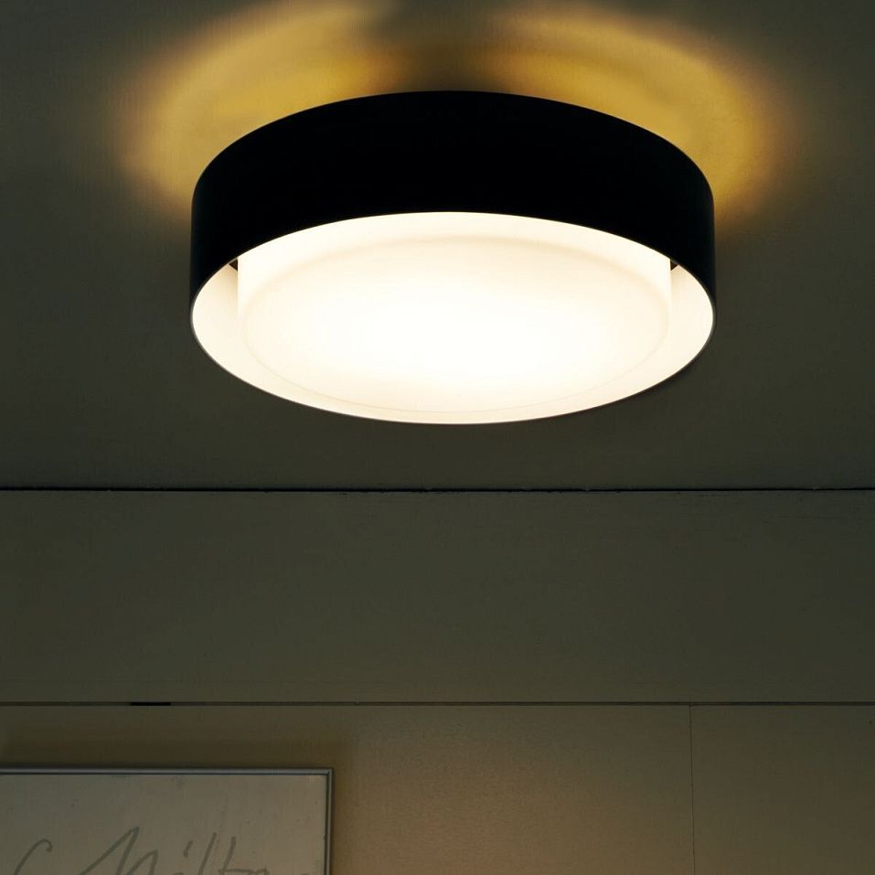 A628-053 Plaff-on!  black/opal white// потолочный E27 2х15  х   