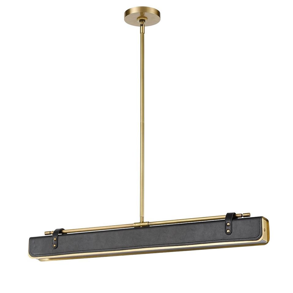 QN-VALISE-LP80-VBS-TL VALISE Vintage Brass/Tuxedo Leather ///matt подвесной LED 1х30  х   
