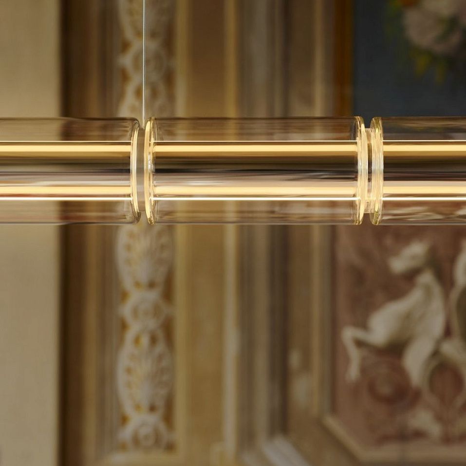 F3773000 Luce Cilindrica Aluminium/Transparent// подвесной  1х100  х   