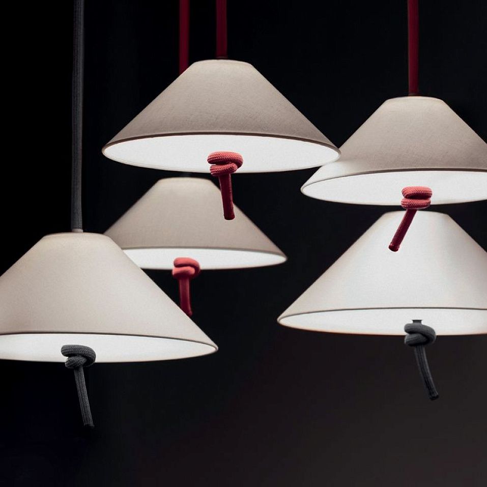 ACAM.006512 HAT Japanese red rope/White//matt подвесной LED 1х14  х   