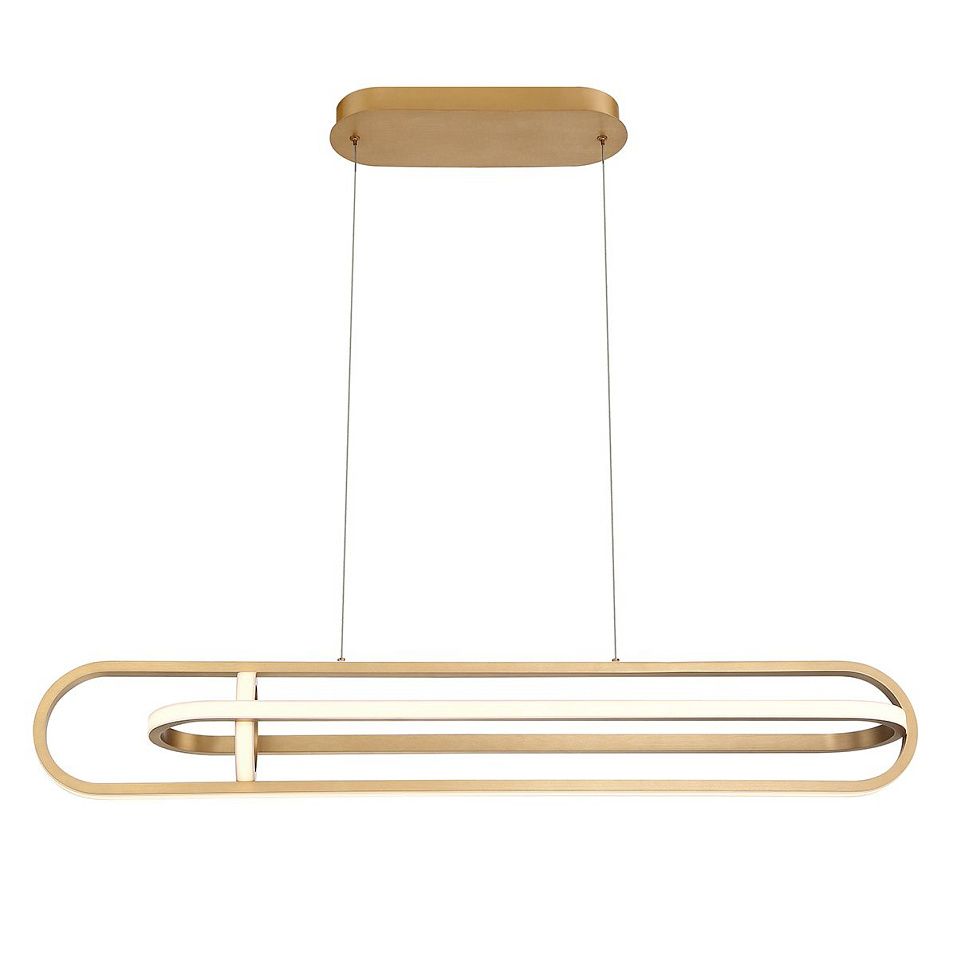 QN-DEMARK-LP-BG DEMARK Brushed Gold///белый подвесной LED 1х58  х   