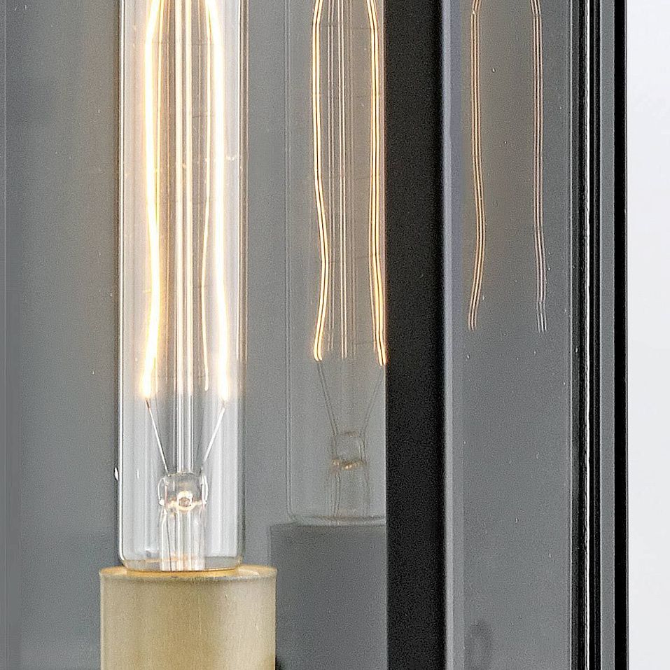 QN-CATALINA-M CATALINA Black /Burnished Bronze/Clear// настенный E27 1х60  х   