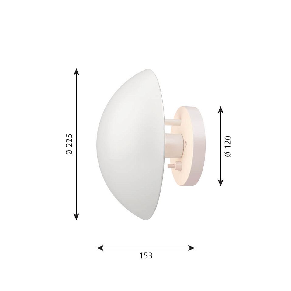 5743150429 PH HAT White/White// настенный E14 1х20  х   