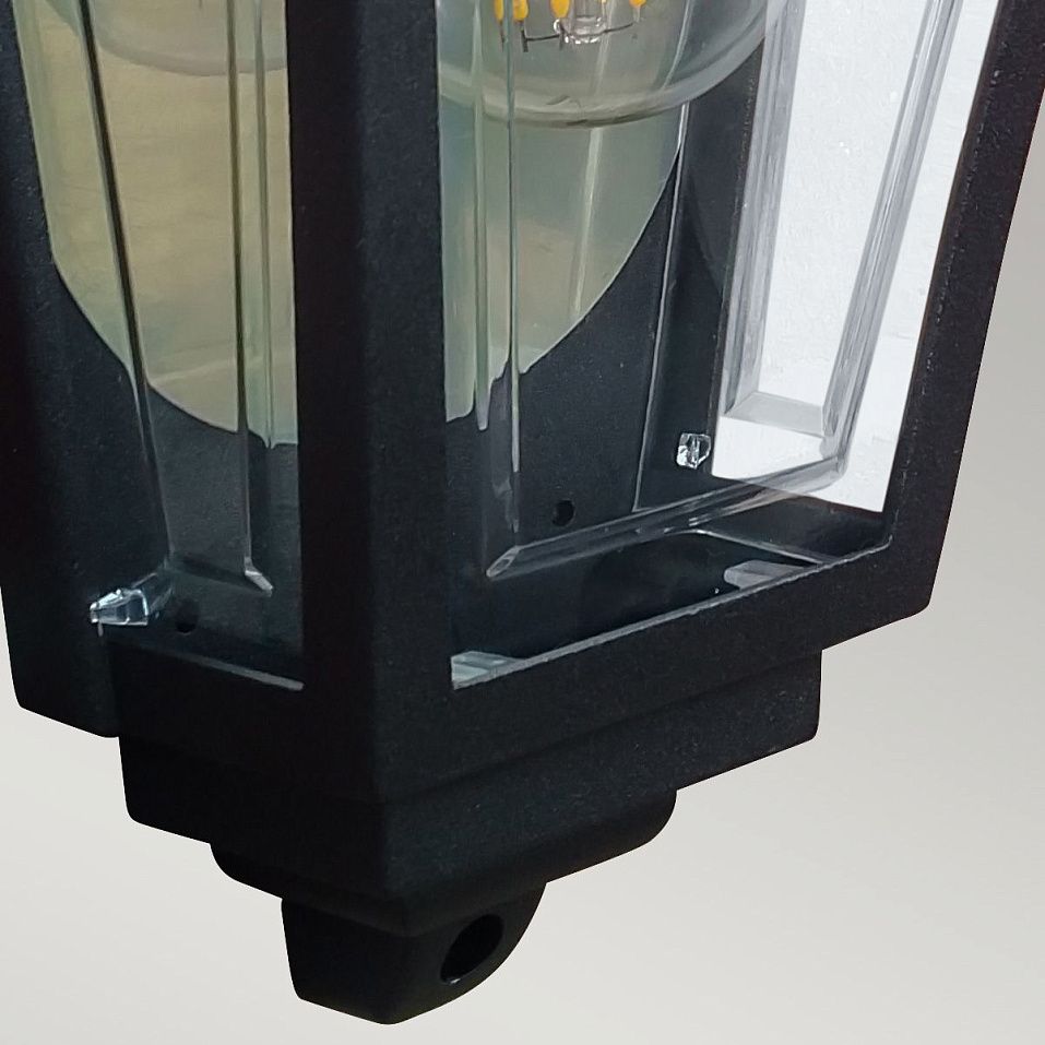 DECO-LANE7-BLACK DECO LANE Black/Clear// настенный E27 1х60  х   