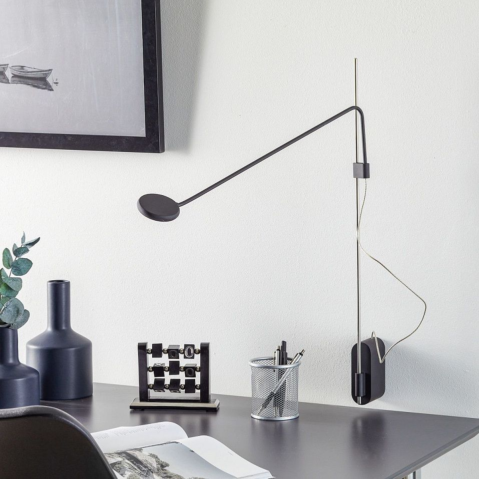 TECLA AP MINI NE TECLA black/steel/black//matt настенный LED 2700K 1х4.1  х   