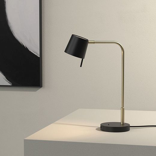 1444008+5018052  MIURA  Desk USB Matt Gold/Matt Black// настольный LED 1х7.5  х  1444008+5018052
