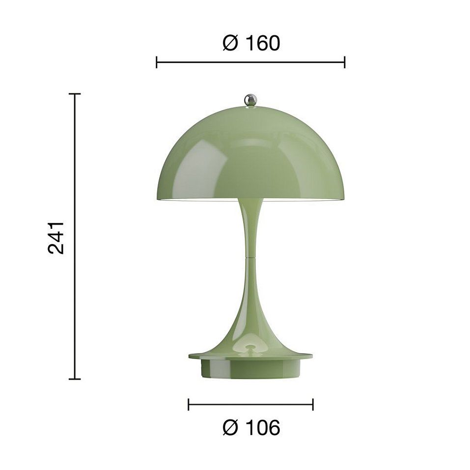 5744173269 PANTHELLA 160 Moss Green/Opaque Moss Green// настольный  1х2.5  х   