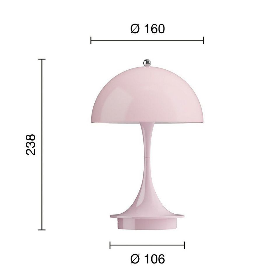 5744171452 PANTHELLA 160 Pale Rose/Opal Pale Rose// настольный  1х2.5  х   