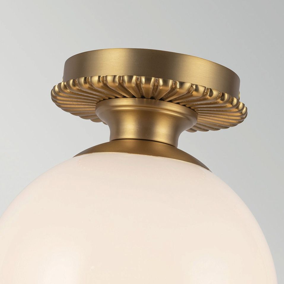 ALM-OTIS-F-BG-OP OTIS Brushed Gold/Shiny Opal// потолочный E27 1х40  х   
